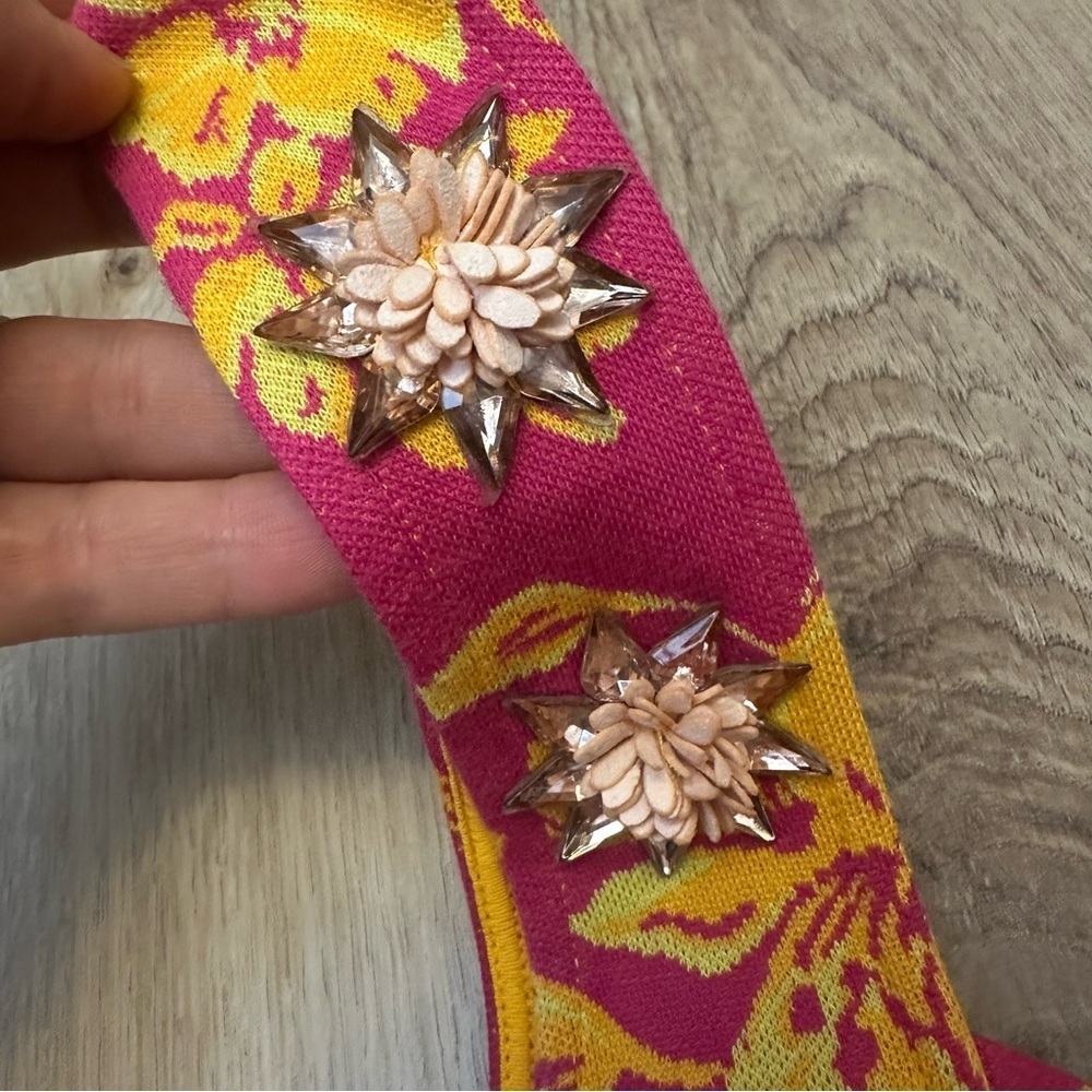 Zara Pink and Orange Floral Mini Dress - Picture 5 of 7